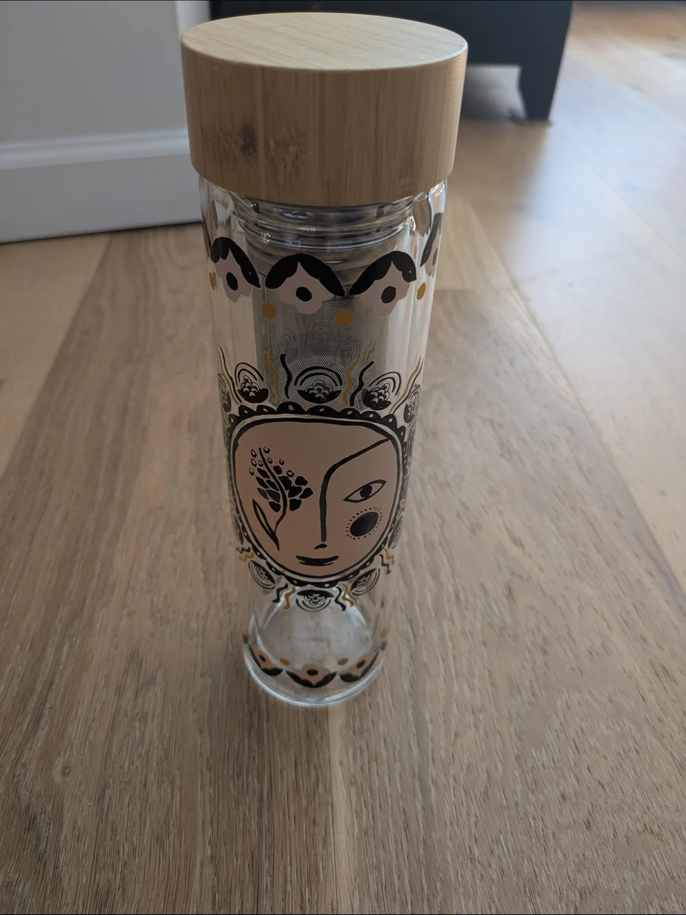 NWT Anthropologie Glass Infuser Bottle